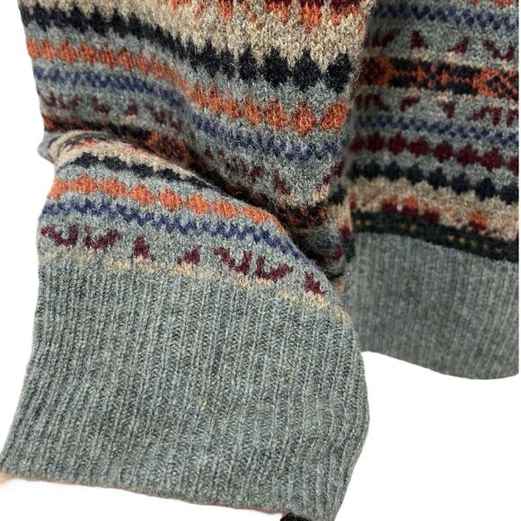 Polo Ralph Lauren Mens Fair Isle Lambs Wool Crew Neck Sweater Size XXL Gray NWT - Picture 3 of 8